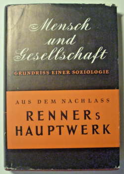Mensch und Gesellschaft von Karl Renner (1952)